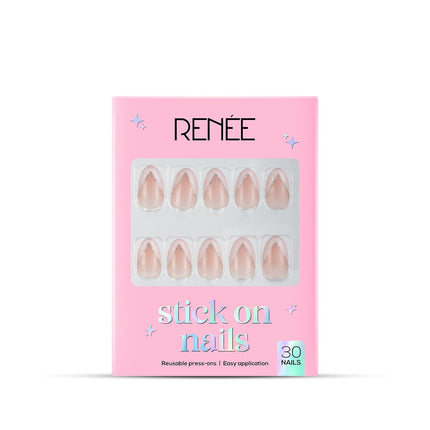 RENEE Stick On Nails Cat Eye Nail Reusable Artificial Nail Nail Set 30