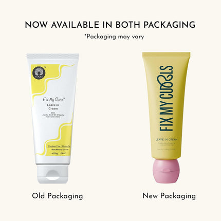 Fix My Curls Leave In Cream | Enriched with Jojoba Oil & Nigella Sativa Seed Oil - 100g