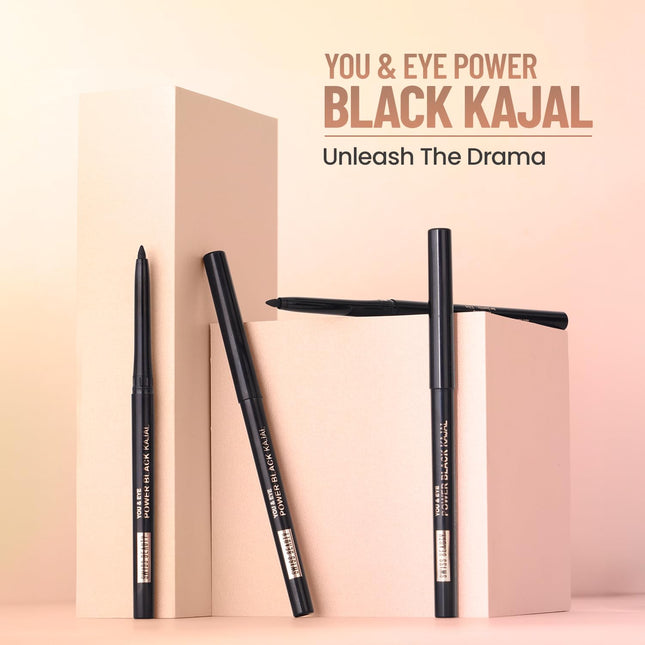 SWISS BEAUTY You & Eye Power Black Pencil Kajal -0.30gm