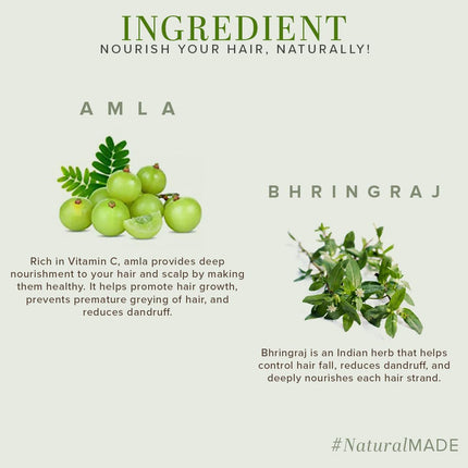 Khadi Natural Amla & Bhringraj Hair Cleanser & Conditioner Combo Pack of 2 - 210ml