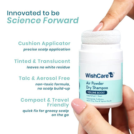 WishCare Air Powder Dry Shampoo for Oily Hair & Scalp-10gm