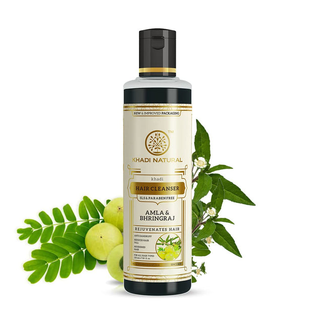 Khadi Natural Amla & Bhringraj Shampoo -210ml
