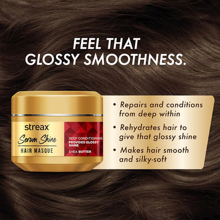 Streax Serum Shine Hair Mask for Frizzy Hair-200gm