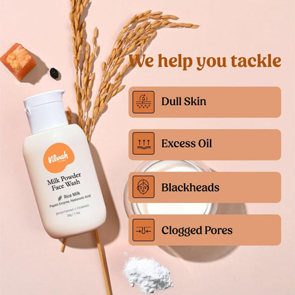 Vilvah Store Milk Powder Face Wash-50g