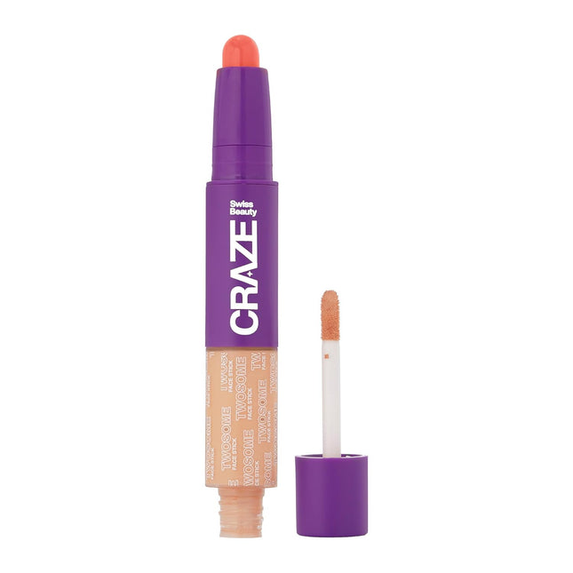 Swiss Beauty CRAZE Twosome Lightweight Face Stick -9.4g