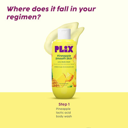 The Plant Fix Plix Pineapple 5% Lactic Acid Exfoliating Body Wash For All Skin Types 236 ML