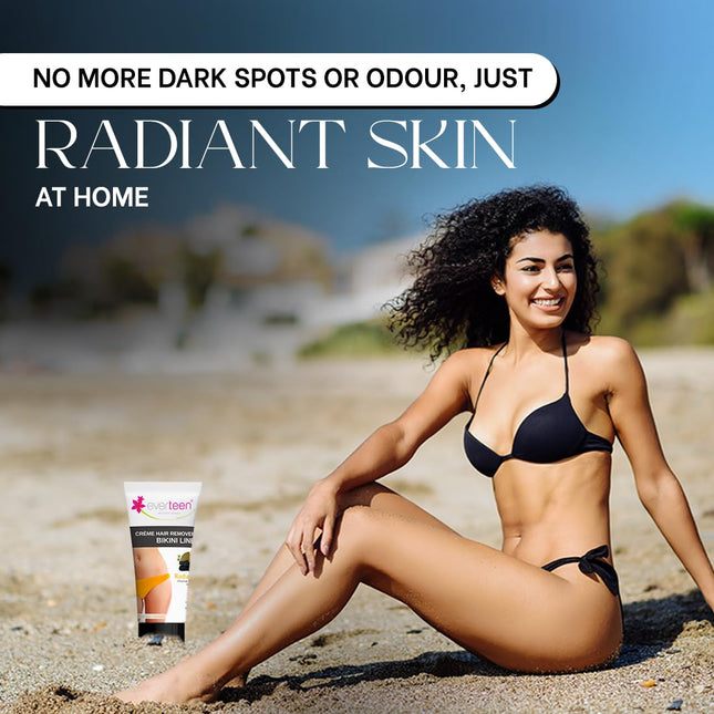 Everteen Radiance Bikini Line Hair Remover Charcoal, Kojic Acid And Vitamin C - 50g