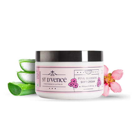 ST. D'VENCÉ Pink Blossom Soft Moisturizing Cream With Cherry Blossom, Shea Butter And Almond Oil-200g