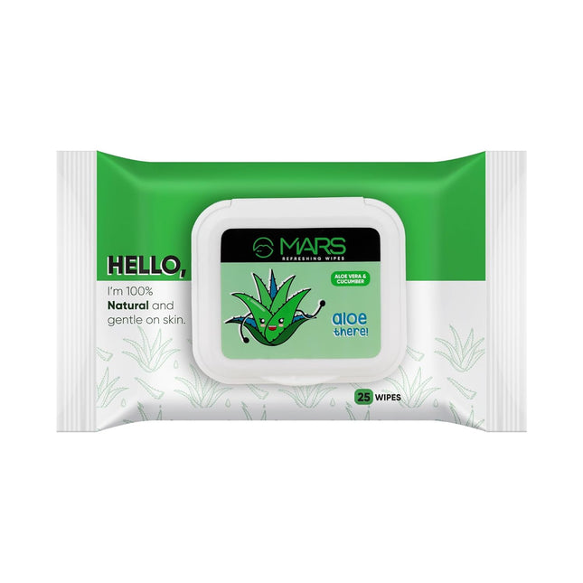 MARS Refreshing Wet Wipes for Face-25wipes