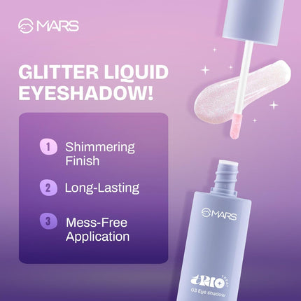 MARS TRIO Treat 3-IN-1 Eye Makeup Kit with Eyeliner, Mascara & Eyeshadow -24.50gm
