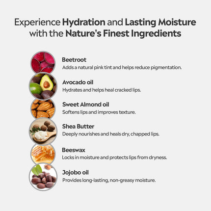 Deyga Beetroot Lip Balm For Women & Men-Red