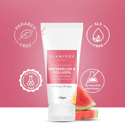 Glamveda Watermelon & Collagen Peel Off Mask- 100 gm