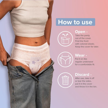 Nua 360° Comfort Period Panties (XL-XXL) | Pack of 5