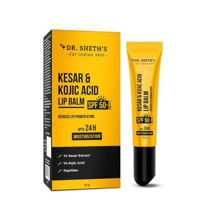 Dr. Sheth's Kesar & Kojic Acid Lip Balm-10g