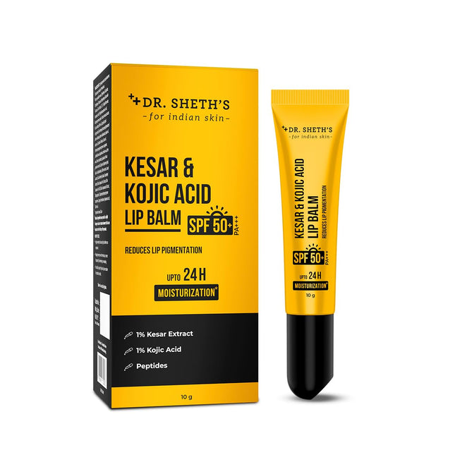 Dr. Sheth's Kesar & Kojic Acid Lip Balm-10g