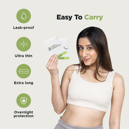 PEESAFE Ultra Thin Sanitary Pad 30 Pads- 14 XL Pads + 16 XXL