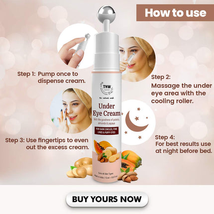 TNW-THE NATURAL WASH Under Eye Cream Roll On - 15ml