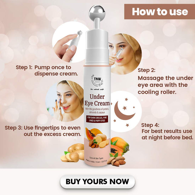 TNW-THE NATURAL WASH Under Eye Cream Roll On - 15ml