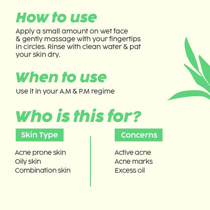 The Plant Fix Plix 0.5% w/w Salicylic Acid Jamun Face Wash Cleanser Gel