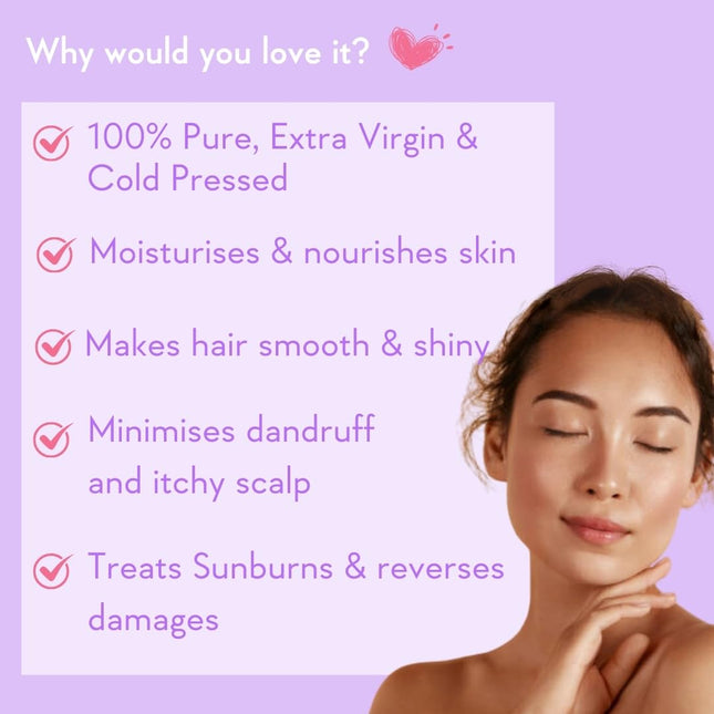 WishCare Pure Cold Pressed Natural Unrefined Jojoba Oil Moisturizer 100 Ml