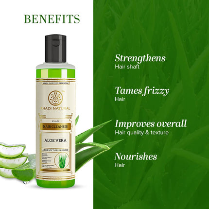 Khadi Natural Aloe Vera Hair Cleanser - 210ml