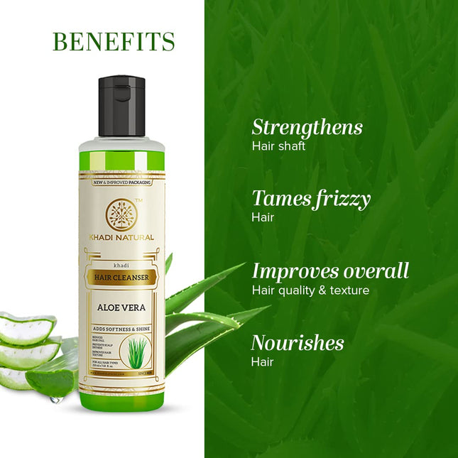 Khadi Natural Aloe Vera Hair Cleanser - 210ml