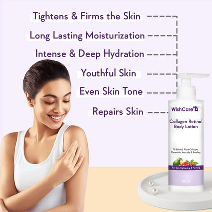WishCare Collagen 1% Retinol Body Lotion-200 Ml