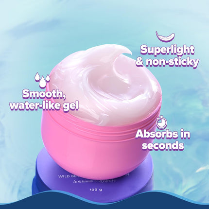 Aqualogica Illuminate + Hydra Gel Moisturizer with Wild Berries & Alpha Arbutin-100g