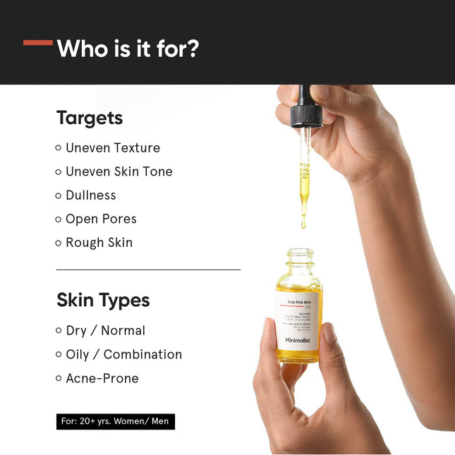 Minimalist 25% AHA + 2% BHA + 5% PHA Peeling Serum -30ml