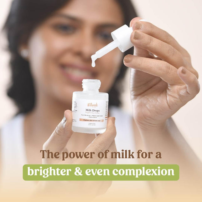 Vilvah Store Milk Drops Serum | Fades Dark Spots-20ml