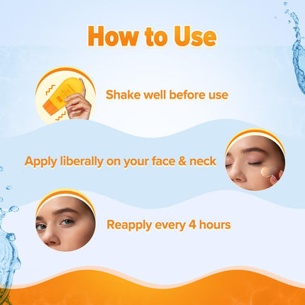 Aqualogica Glow+ Infused Water Sunscreen For All Skin Types Spf 50+ Pa++++ With Papaya&Vitamin C-50G