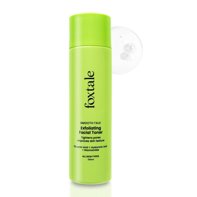 Foxtale Exfoliating Face Toner with 5% Lactic Acid -150 ml