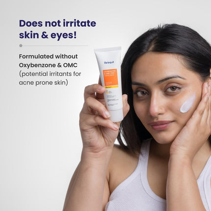 RE' EQUIL Oxybenzone and OMC Free Sunscreen SPF 50 PA+++ | 50g