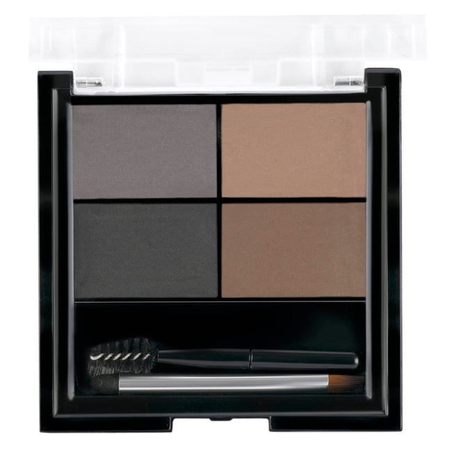 MARS 4 in 1 Eyebrow Powder Cake with Angled Eyebrow Brush and Spoolie - 8g