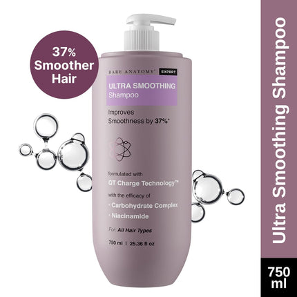 Bare Anatomy Ultra Smoothing Shampoo For Dry And Frizzy Hair-750ml