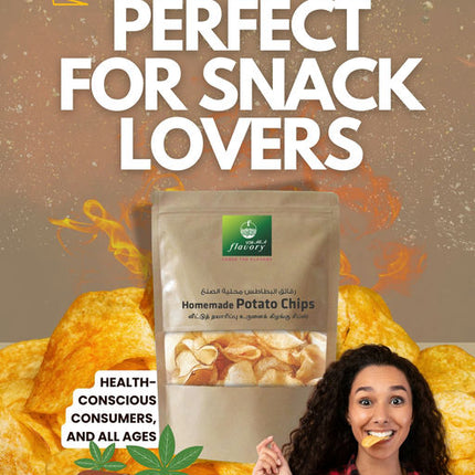 Flavory Tapioca Chips, Crispy & Crunchy Snack Made with Fresh Tapioca, 100g
