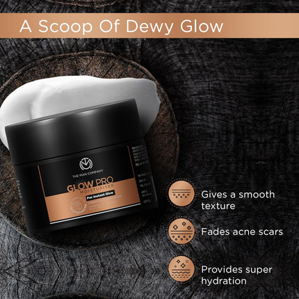 The Man Company Glow Pro Non-Sticky Daily Moisturizer for Face-50gm