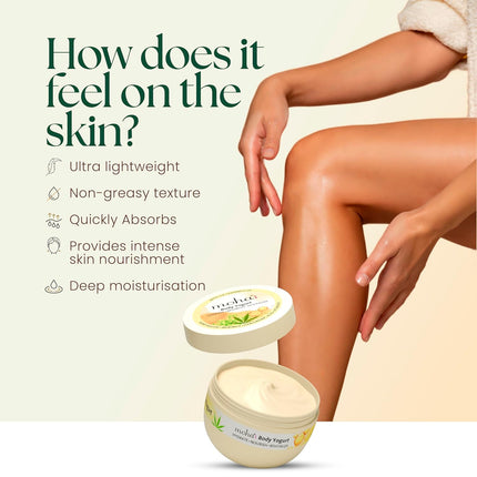 Moha Body Yogurt with Hemp Seed Oil, Hyaluronic Acid, Moringa & Vitamin E-250g