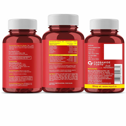 Carbamide Forte Chelated Iron Supplement Veg Tablets