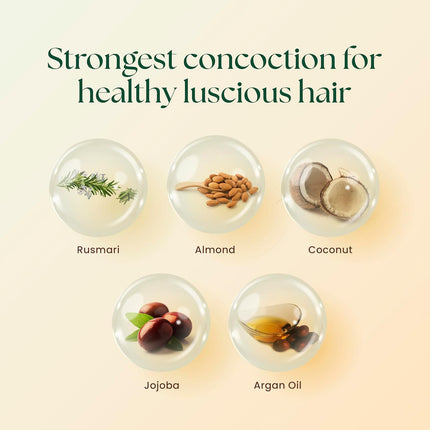 Moha 5-in-1 Hair Oil | Blend of Rosemary, Coconut, Argan, Jojoba & Almond Oil