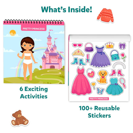 Skillmatics Reusable Sticker Activity Book - Peelies, 100+ Reusable Stickers for Ages 3, 4, 5, 6, 7