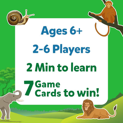 Skillmatics Card Game - Guess in 10 Animal Kingdom, Gifts for 6 Year Olds