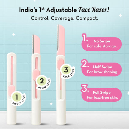 Plush Swipe Reusable Face Razor | Pack of 2