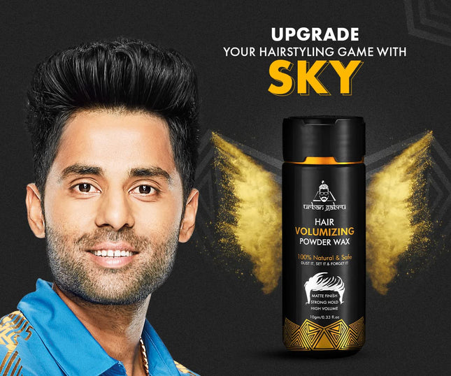 UrbanGabru Hair Volumizing Powder Wax strong hold | Matte Finish Pack of 2