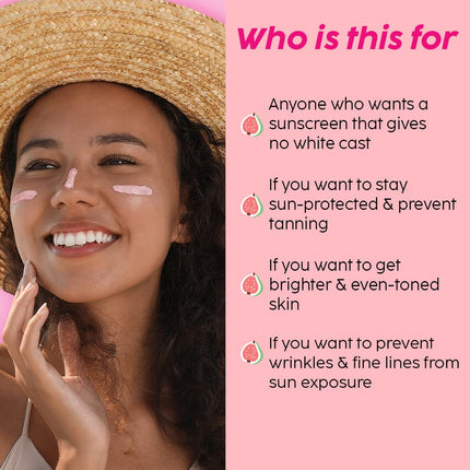 The Plant Fix Plix Spf 50+ Guava Glow Invisible Sunscreen For All Skin Type With Pa +++ 50G