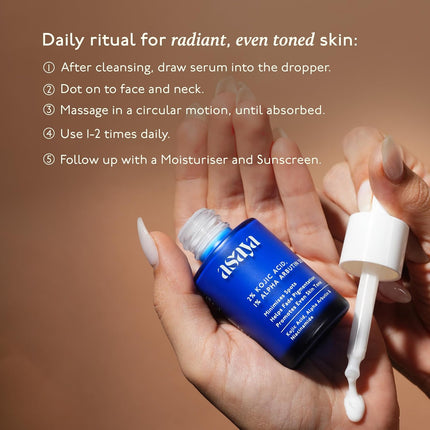 Asaya 2% Kojic Acid + 1% Alpha Arbutin Face Serum | 30 ml