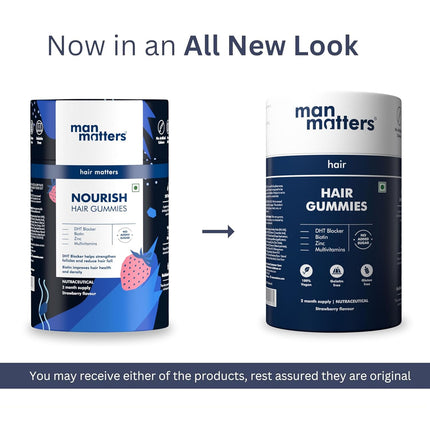 Man Matters Biotin Hair Gummies (60N)