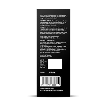 Beardo Beard Styling Tool Men | Pack of 3