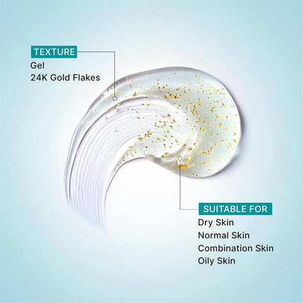 Pilgrim 24k Gold Gel Facewash with Korean White Lotus & Lactic Acid -80ml