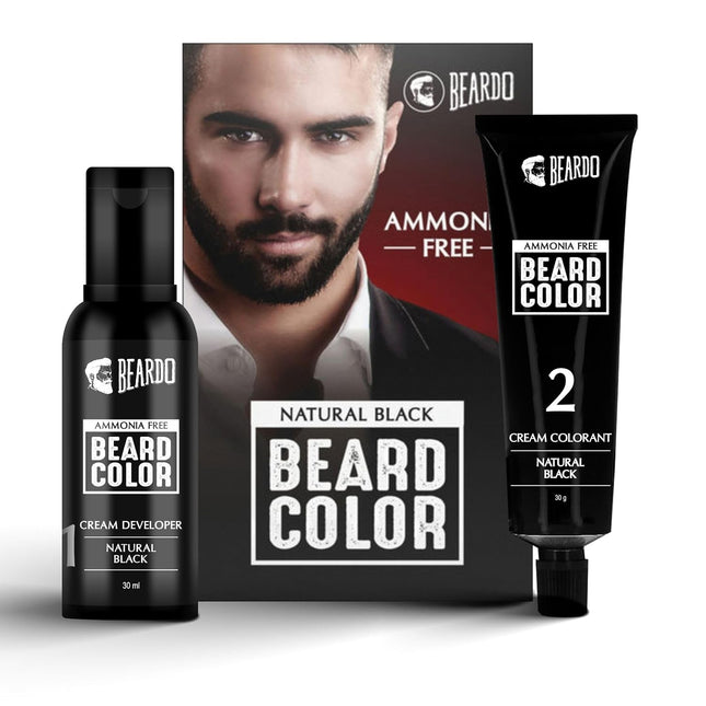Beardo Beard Color For Men - Natural Black, 60ml Hair Dye